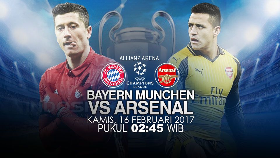 Bayern Munchen vs Arsenal akan menjadi ajang aju ketajaman antara Robert Lewandowski dan Alexis Sanchez. Copyright: © Grafis: Eli Suhaeli/INDOSPORT/Getty Images